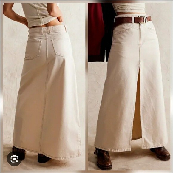 Free People Dresses & Skirts - NWT $128 Free People Come As You Are Cord Maxi Skirt Beechwood Size Small